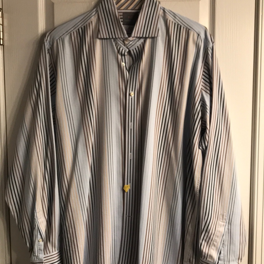 Thomas Dean striped shirt